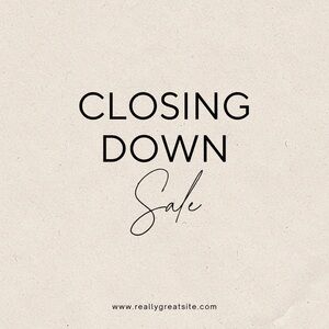 Closing Down Sale